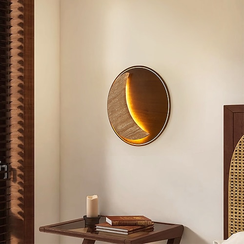 LED-Wandleuchte Mond Design moderne nordische Stein Wandleuchten Schlafzimmer Esszimmer Wandhalterung Wandleuchte 110-240V Image