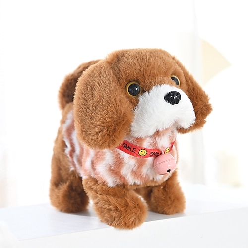 Roboterhund Elektronisches Plüschwelpen-Spielzeug Interaktive Spielzeuge Gehen Plüschtier Geschenk für Mädchen und Jungen im Alter von 3-6 Jahren Weihnachtsgeschenk Image