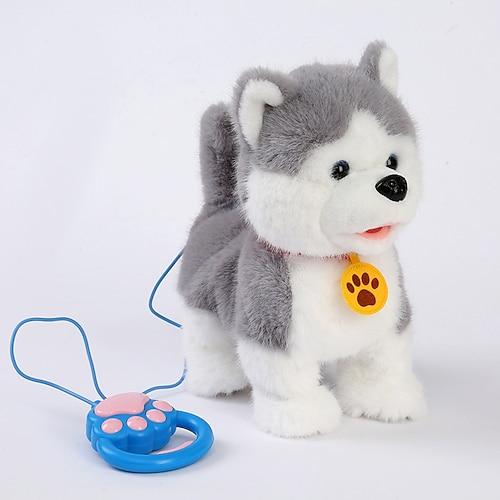 Fernbedienung Robot-Hund elektrischer Plüsch-Welpe Spielzeug interaktive Spielzeuge geht singend Stofftier Geschenk für Mädchen und Jungen im Alter von 3-6 Jahren Weihnachtsgeschenk Image