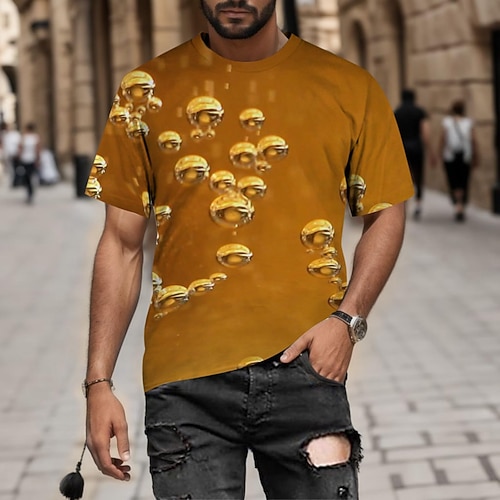 T-Shirt Bayerisch München Deutsch alpin T-Shirt Ärmel Grafik für Herren Erwachsene 3D-Druck für Karneval Oktoberfestbier Party Alltagstauglich Image