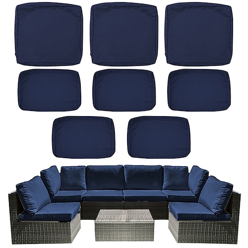 Sitzkissenbezug Einfarbig Garngefärbt Polyester Überzüge Image