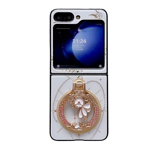 Handy Hülle Handyhüllen Für Z Flip 7 Z Flip 6 Z Flip 5 Z Flip 4 Z Flip 3 Rückseite Mit Ständer Magnetisch Unterstützt kabelloses Laden Retro TPU PC Image