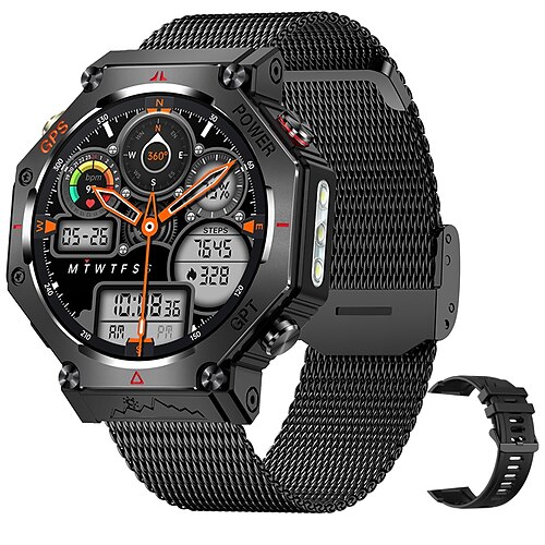 neue Chatgpt KI-Assistent Smart Watch 5atm wasserdicht GPS eingebauter Dualband-GNSS-Kompass Militär Sport Smartwatch Männer Frau