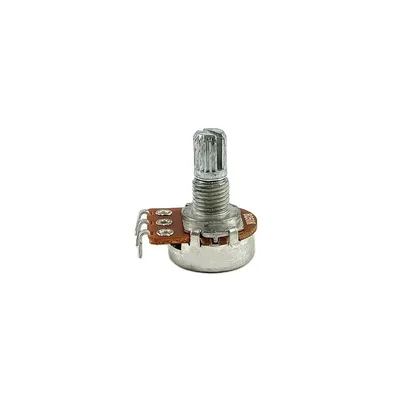 1pcs A500K B500K A250K B250K Potentiometer Splined Small Pot Electric Guitar Bass Effect Amp Tone Volume 15mm 18mm Shaft Parts