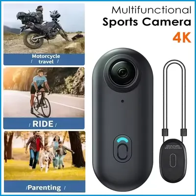 2025 Magnetic 4K POV Pro Cam Selfie 128GB Ultra Mini WiFi Sports Recorder Helmet body Cycling Vlogging External HD Camcorder