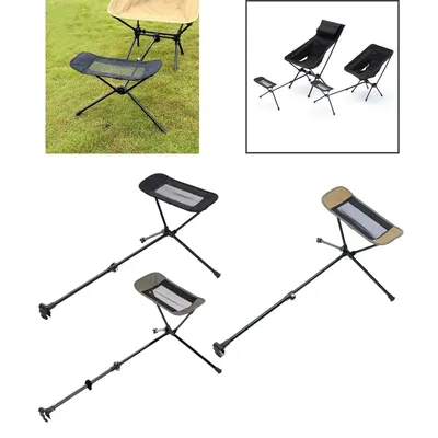 Folding Camping Chair Foot Rest Adjustable Hammock Chair Foot Rest Retractable 45-74cm for Outdoor Lazy Recliner Beach Chair