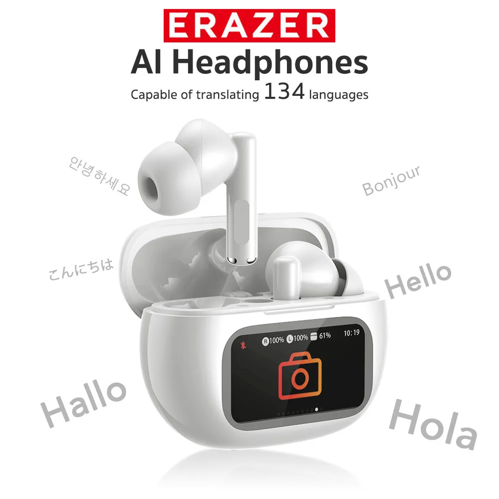 ERAZER XP12 AI Translation Ohrhörer In-Ear-Kopfhörer OWS Drahtlose Kopfhörer Gaming Niedrige Latenz Bluetooth V6.0 Geräuschunterdrückung Image