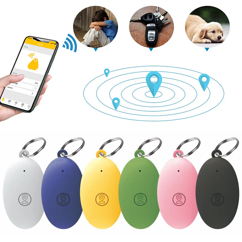 Mini Smart GPS Tracker Mini Anti-Lost Bluetooth Locator Tracer für Hund Katze Kinder Auto Brieftasche Schlüssel Finder Haustier Kragen hund Zubehör Image