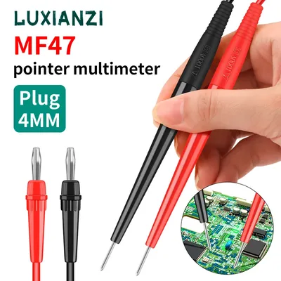 LUXIANZI MF47 Multimeter Pen Pointer Type Test Pen 4mm Multi Meter Tester Removable DIY Multimeter Stick Electrician Test Tool