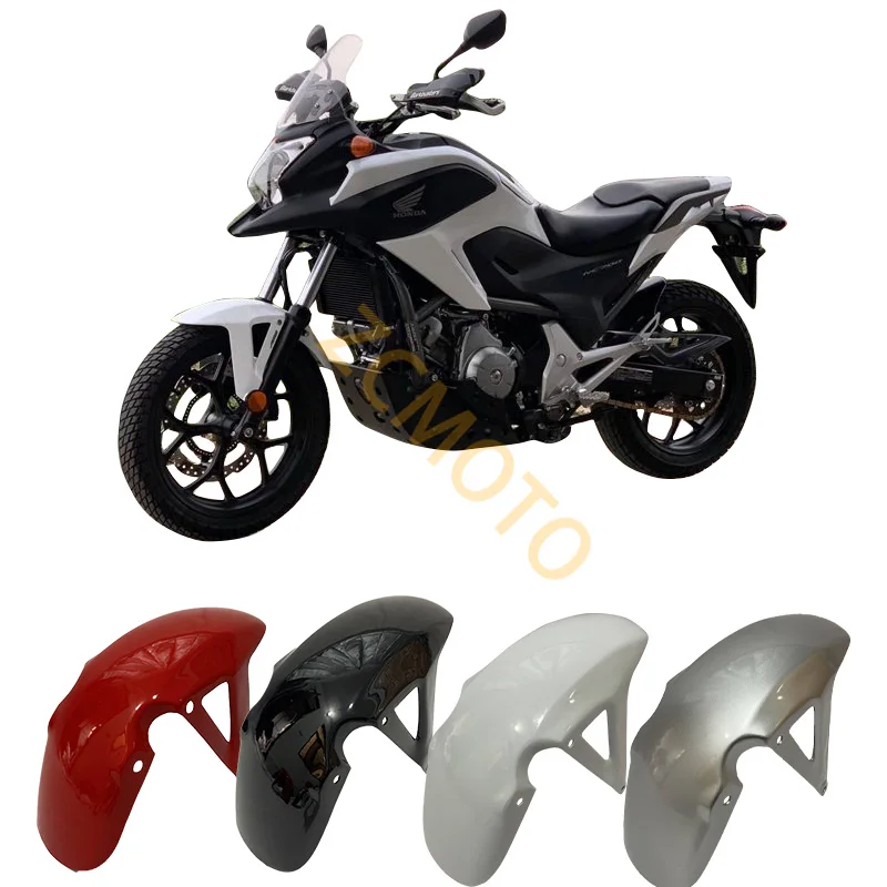 Parafango anteriore per moto Parafango anteriore in plastica Bianco Rosso Nero Argento Trasferimento dell'acqua Carenatura per moto in fibra di carbonio per NC700