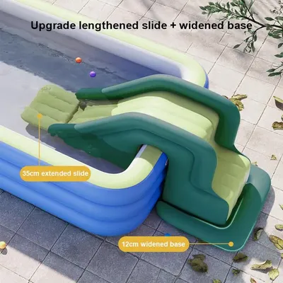 Inflatable Pool Water Slide Summer Pool Party Center Water Slides Inflatable Slides for Above Ground Water Play Center