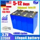 3.2V 320AH Lifepo4 Batteria Al Litio Ferro Fosfato Ad Alta Potenza 3C FAI DA TE 12V 24V Golf RV Solare Ricaricabile 8000 Cicli 340Ah-Grado A