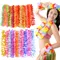 5 Stücke Hawaii Party Leis Blumenkranz Girlande Hawaiian Halskette Hawai Blumen Hochzeit Geburtstag Party Supplies Girlande Dekoration