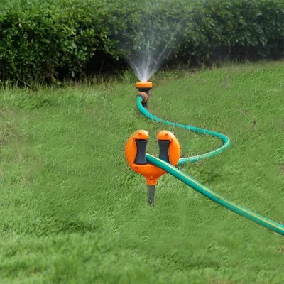 Garten Schlauch Guide Nagel Top Roller Weiche Wasser Rohr Positionierung Spitzen Kopf Rasen Schlauch Guide Spike Halter Garten Bewässerung