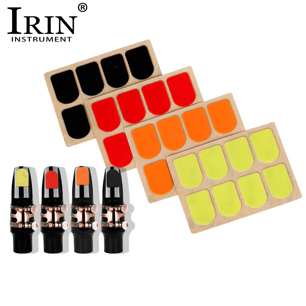 IRIN 32 Stück Saxophon-Mundstück-Patches, Pads, Klarinette, Sopran, Saxophon, Mundstück, Kissen, 0,5 mm, Zubehör für Holzblasinstrumente Image