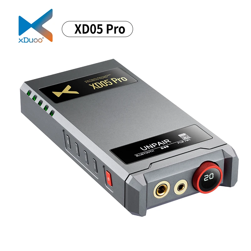 XDUOO XD05 Pro Tragbarer, vollsymmetrischer DAC-Kopfhörerverstärker, Doppelbildschirm, 4,4 symmetrischer USB-XMOS XU316 AMP-Decoder Image