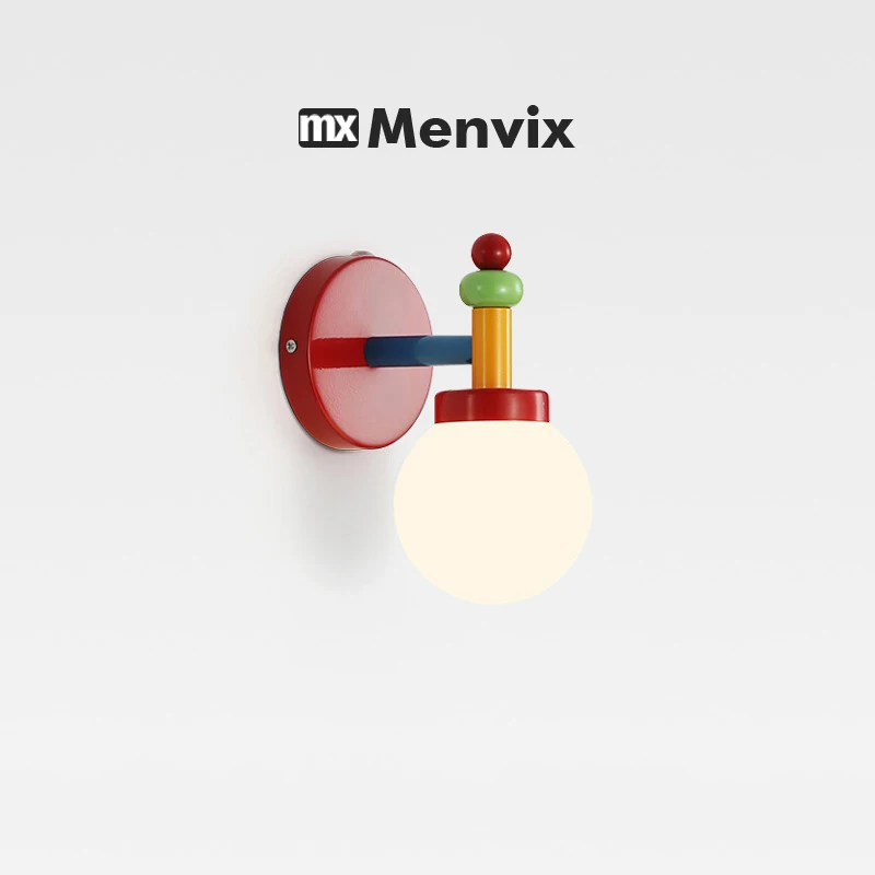 Memphis Retro Bunte Wandleuchten Nordic Moderne Wandleuchte für Zuhause Nachttisch Gang Raumdekoration Macarone Kinderzimmer LED-Licht