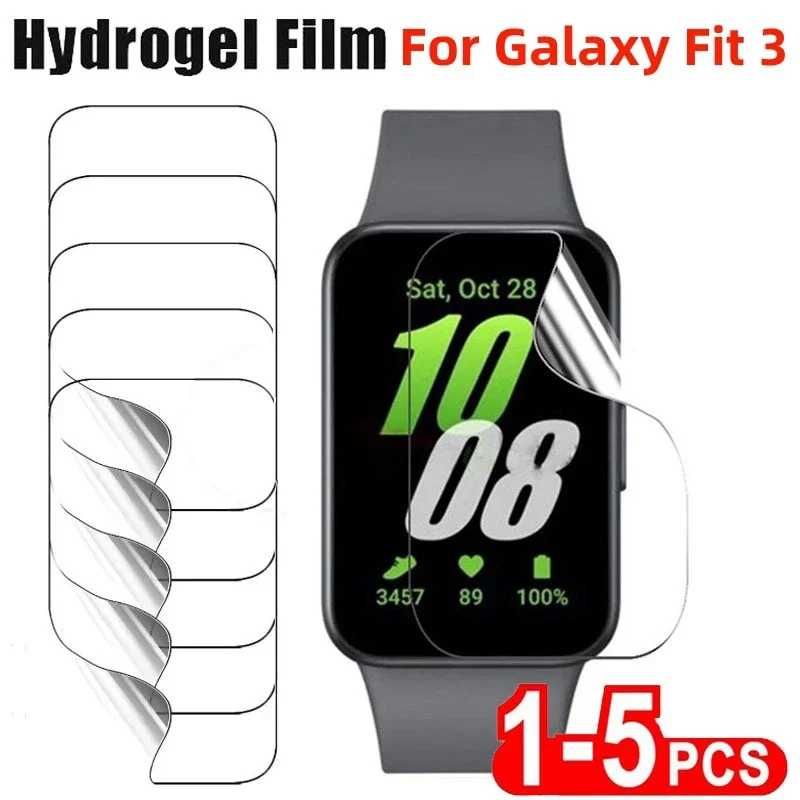 Weicher TPU-Hydro gel film für Samsung Galaxy Fit 3 Displays chutz folie für Samsung Galaxy Fit 3 Smartwatch-Schutz folie Image