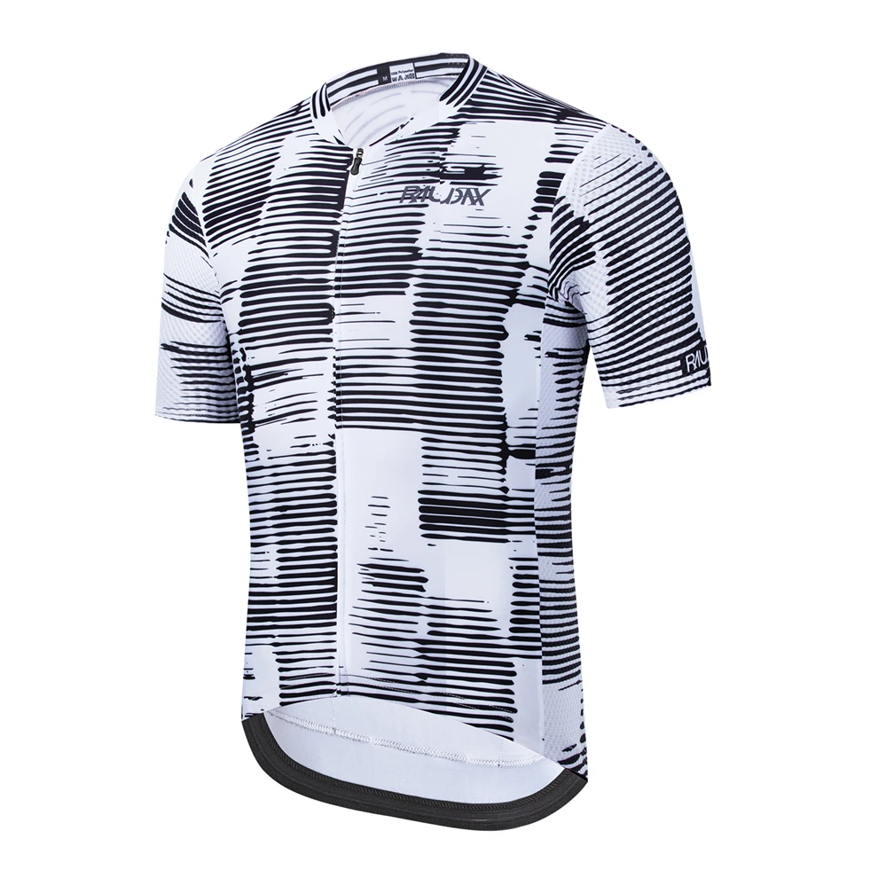 RAUDAX Atmungsaktives Radtrikot, schnell trocknendes Sommeroberteil mit reflektierenden Details und 3 Gesäßtaschen für Rennrad und Mountainbike Image