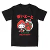 Hello Kitty Erdbeere T-Shirt Hippie Strand T-Shirt Retro Casual Tops Geschenk Kreative Hip Hop Casual Kurzarm