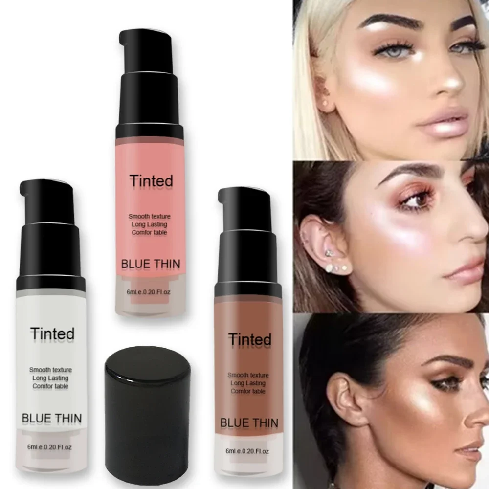 3-Farben Fashion High Gloss Highlighter Powder Spray Glitter Shimmer Sparkle Makeup für Gesicht und Körper – Beauty Highlight Spray Image