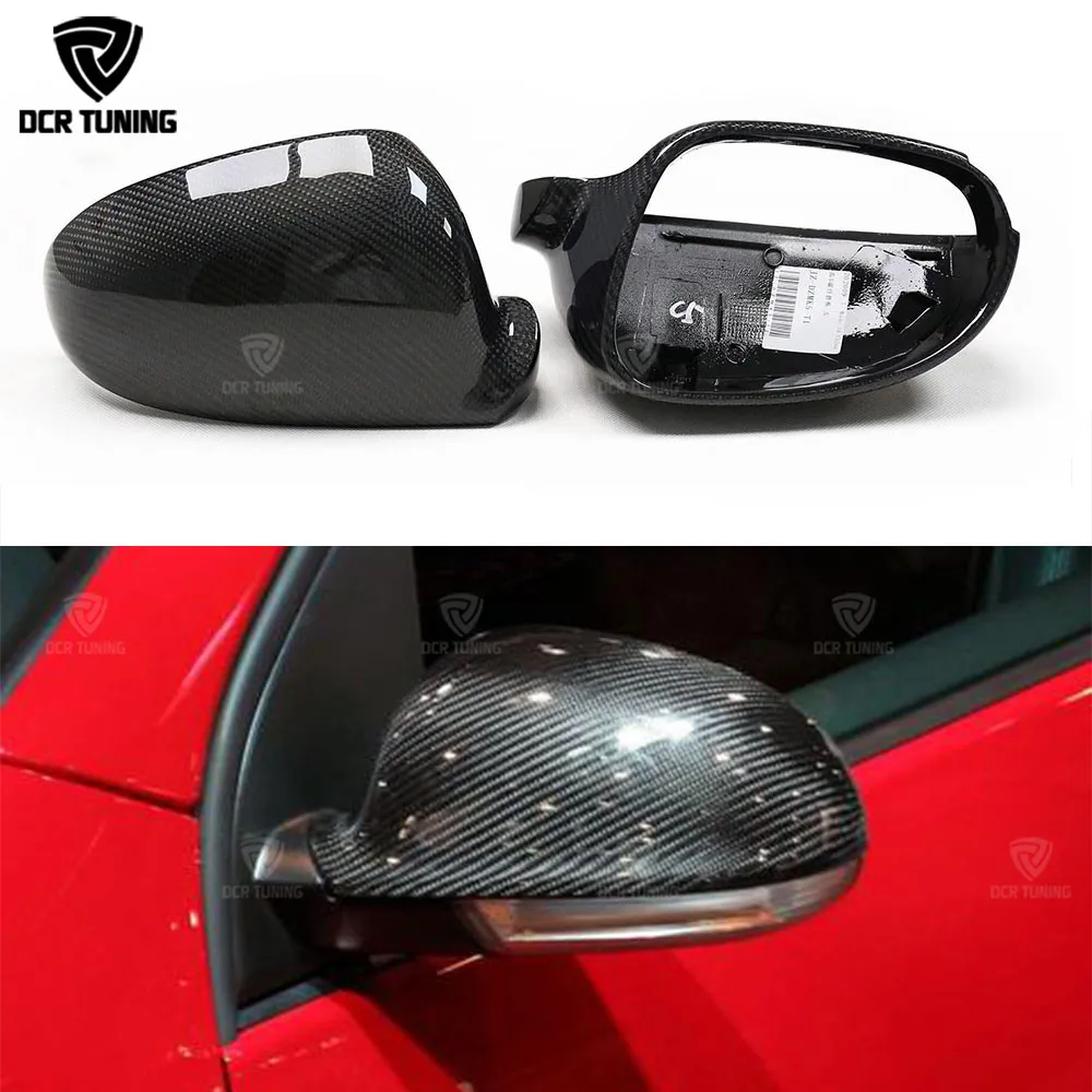 Für Volkswagen VW Golf 5 Ohne Landunterstützung Ersetzen Sie die Rückspiegelabdeckung aus echtem Carbon 2003 2004 2005 2006 2007 2008 2009 Image