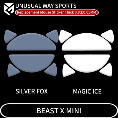 UWS Mouse Skates Feet WLmouse Beast X mini Pro Cambered Surface PTFE Anti Collapse Magic Ice Pink Black Silver Fox