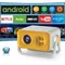 Portable Projector 4K 110ANSI HT23 Pro Native 1080P Auto Focus Keystone Correction Android 11 WIFI6 360° Home Cinema