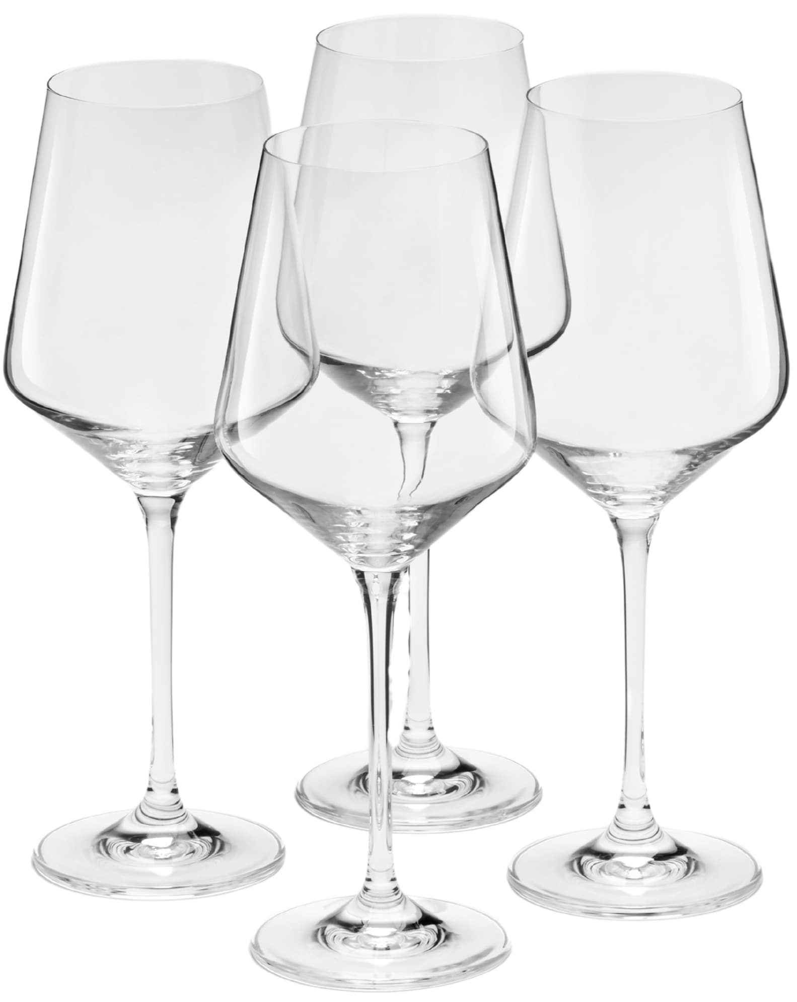 Weinglas VAN WELL "Ava, Weingläser 55,0 cl, 4 Stück", transparent, H:24,9cm Ø:10,4cm, Kristallglas, Trinkgefäße, Geschenkkarton mit Sichtfenster, spülmaschinengeeignet