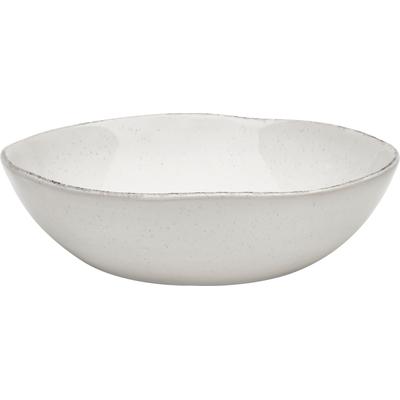 Pastateller VAN WELL "Urban, tiefer Teller 19 cm, 6 Stück", beige (creme), H:5,5cm Ø:19cm, Steinzeug, Speiseteller, spülmaschinen- und mikrowellengeeignet Image