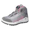 Sneaker RICOSTA "Terra WMS: normal", Kinder, Gr. 34, grau (grau, pink), Synthetik, Textil, kontrastfarbene Details, casual, Schuhe, Schnürschuh mit Sympatex-Membrane, Größenschablone zum Download