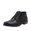 Schnürstiefelette RIEKER, Herren, Gr. 44, schwarz, Glattleder, unifarben, klassisch, Schuhe, Business-Stiefelette, Klassik-Boots in eleganter Optik