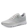Slip-On Sneaker TAMARIS "Nowana", Damen, Gr. 37, grau (hellgrau), Textil, Lederimitat, Synthetik, unifarben, sportlich, Schuhe, Freizeitschuh, Halbschuh, Slipper mit Ortholite-Ausstattung