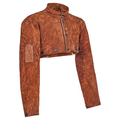 UIMOSO Leather Welding Cape Sleeve, Heavy Duty Flame Resistant Cowhide Safety Cape Sleeves for Men Women