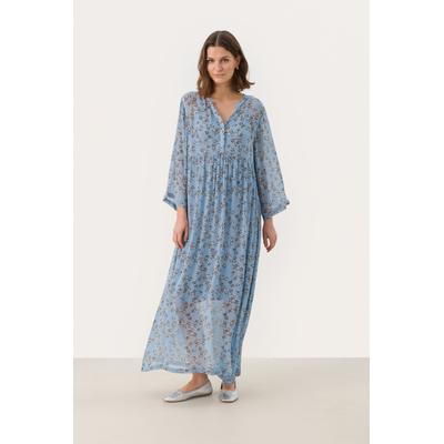 Kleid Relaxed fit Faded Denim Scattered Flower Image