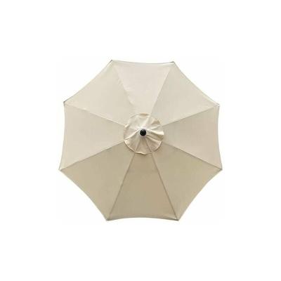 Ersatzbezug für Sonnenschirm, 8 Streben, 3 m, wasserdicht, UV-beständig, Ersatzstoff, beige Image