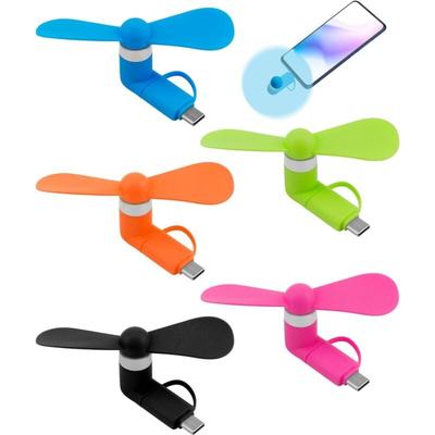 Stück 2-in-1-Mini-USB-Lüfter, tragbarer kleiner Universallüfter, leiser Lüfter für Sommergeräte, Image