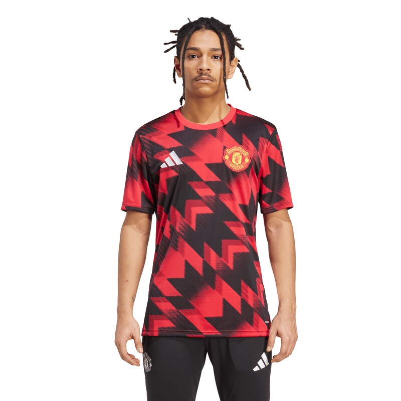 Manchester United adidas Pre Match Trikot – Rot Image