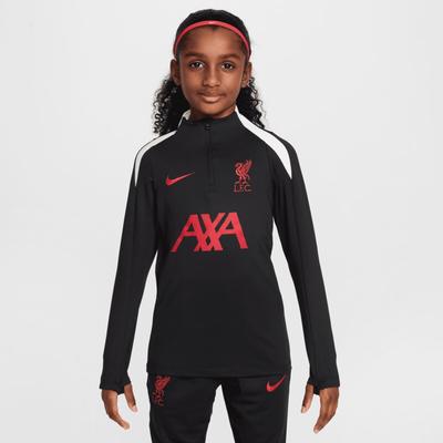 Liverpool Nike Strike Drill Trainingsoberteil - Schwarz - Kinder Image