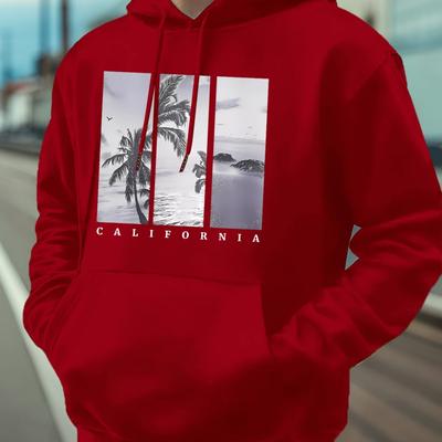 TEMU And Autumn Men' Hoodie With Thin Fleece And A Hood. Image