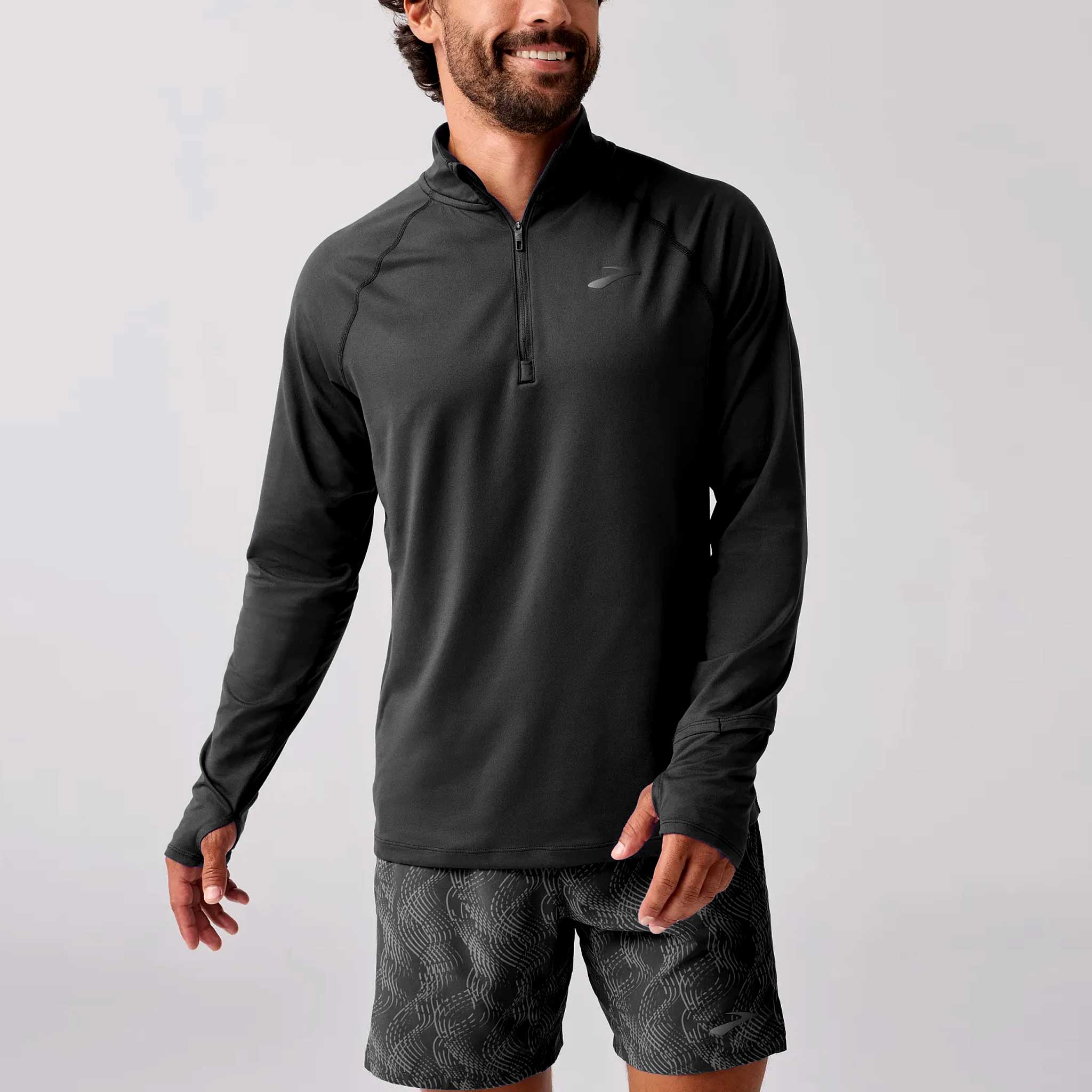 Brooks Dash Quarter Zip 3.0 Men's Running Apparel Black