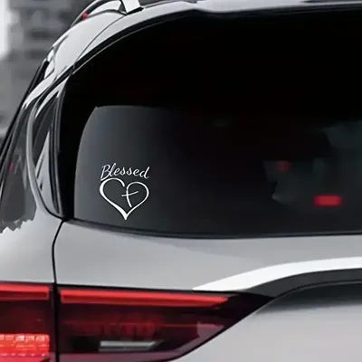 Auto-Jesus-Aufkleber, die Aufkleber für die vordere und hintere Fenster, Auto-Heimaufkleber, herzförmige Autoaufkleber, Karosserieaufkleber Image