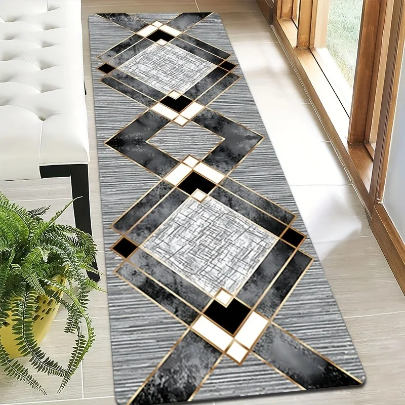 1PC Diamond shaped pattern Decor Kitchen Rugs Non-Slip Door Mats Pop Living room Rug Bath Mat Carpet for Home Sink Laundry Decor