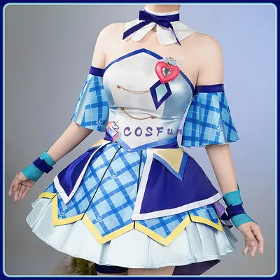 Cure Wink Cosplay Anime You and Idol Precure Kostüm Halloween Karneval Süße Damen Lolita Kleid Zubehör Requisiten COSFun Image