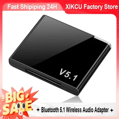 XIKCU I-WAVE 30-poliger Bluetooth 5.1-Audioempfänger A2DP Musik-Mini-Wireless-Adapter für iPhone IPod 30 Pin Jack Analoger Lautsprecher