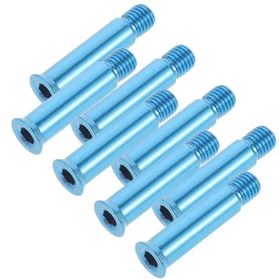 8 Pcs Blue Skate Wheel Screws Roller Skate Axle Bearings Hardware Inline Skating Parts Skateboard Accessories Bearings Screws