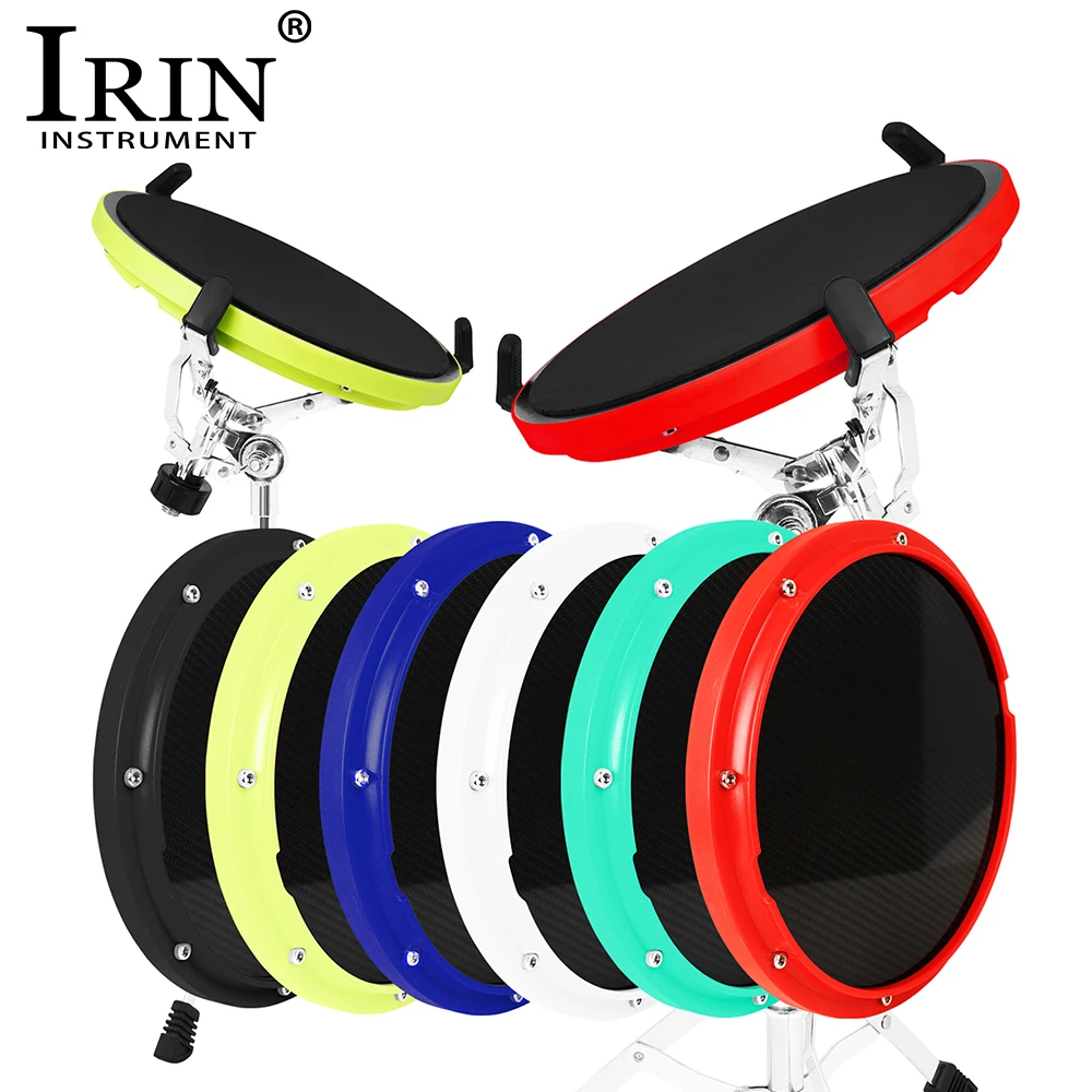 Irin 10 Zoll dumme Trommel Kohle faser Material tragbare Schlagzeuger Streik Übung Zubehör Anfänger Rock Style Pad Percussion Teile Image