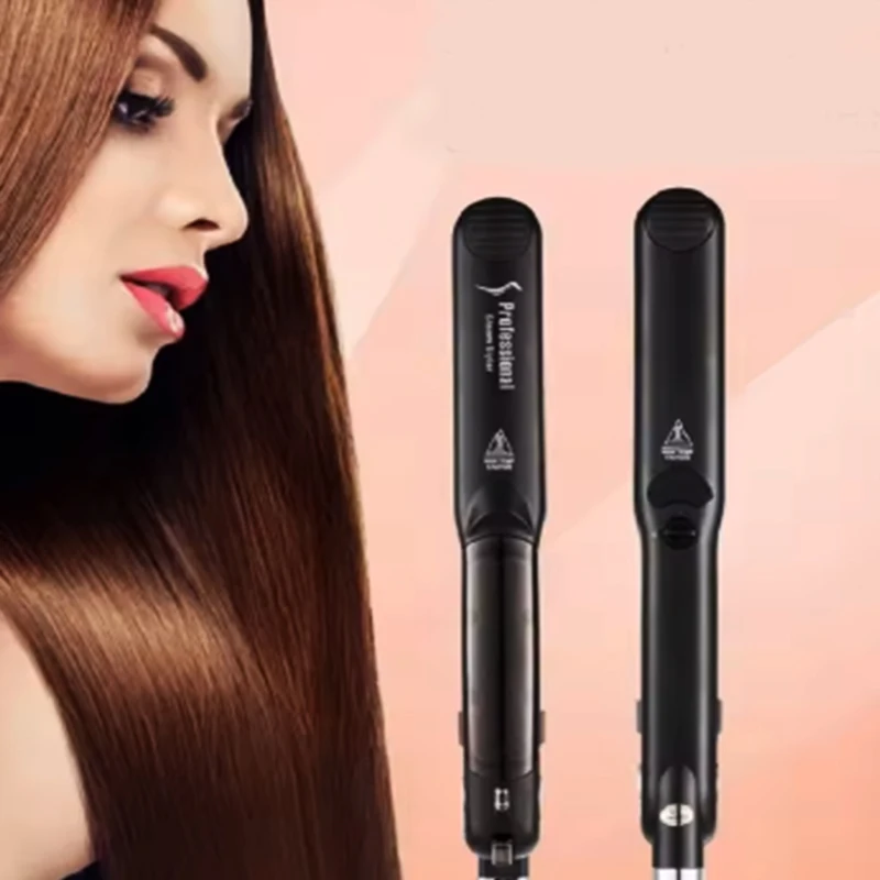 Haar Dampf Haarglätter Keramik Dampf Flache Eisen Dampf Platte Nass Trocken Haar Eisen Dampfer Styling Werkzeug Haar Styling Zubehör Image