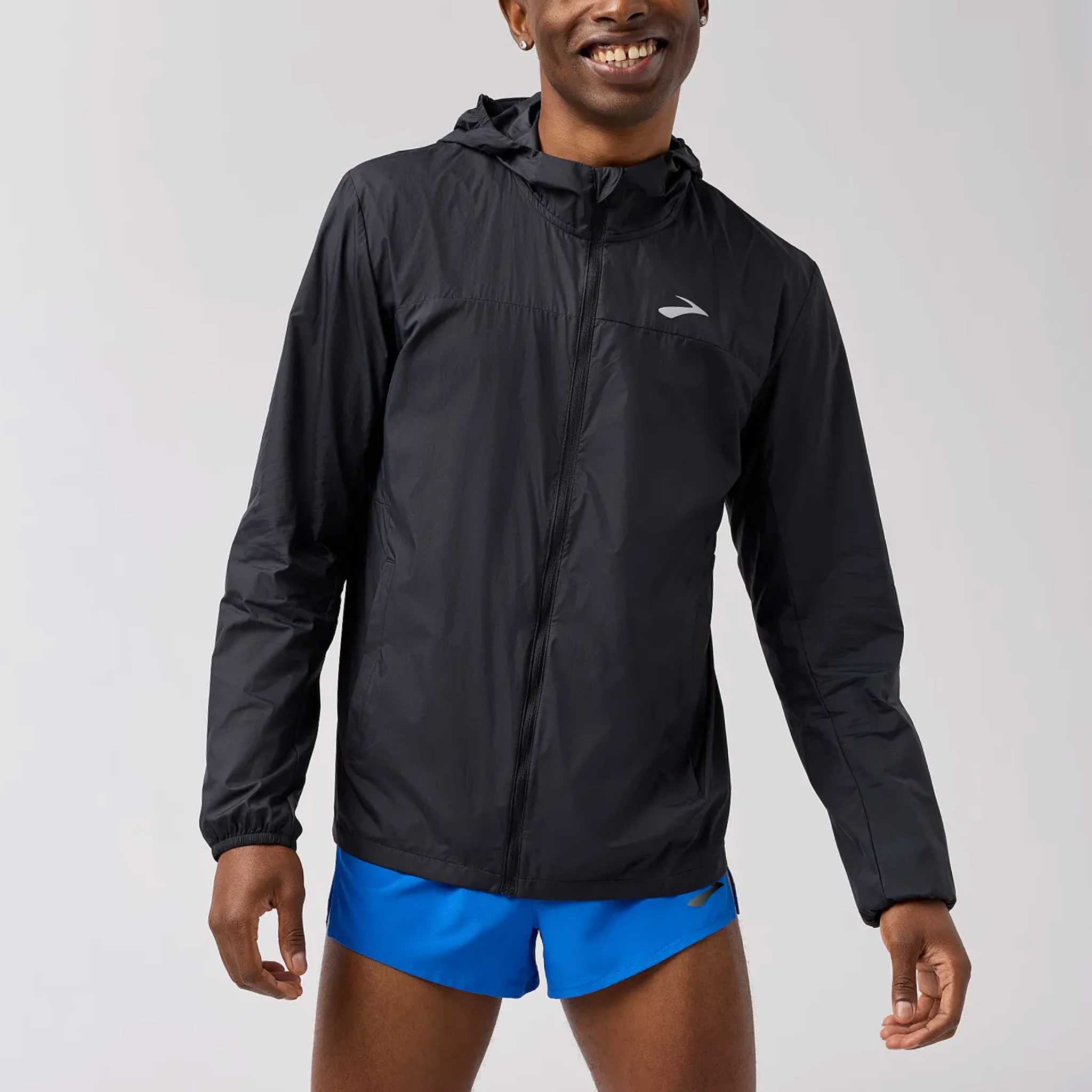 Brooks Canopy Packable Jacket Men's Running Apparel Black