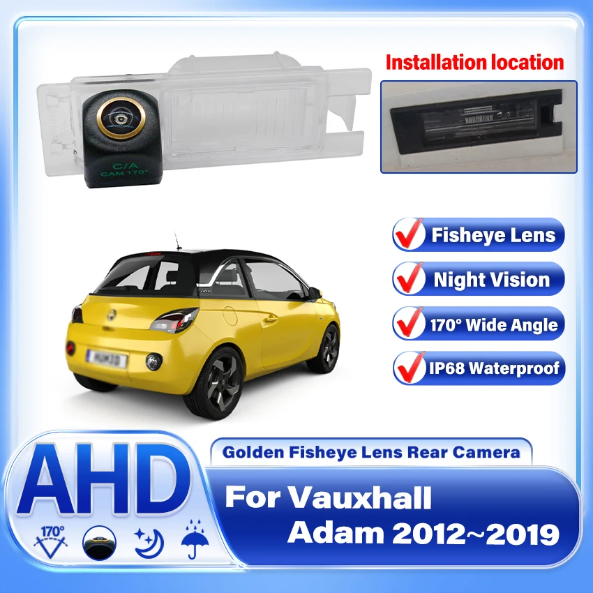Ccd hd ahd fisheye rückfahr kamera für opel adam für vauxhall adam auto rückwärts monitor Image